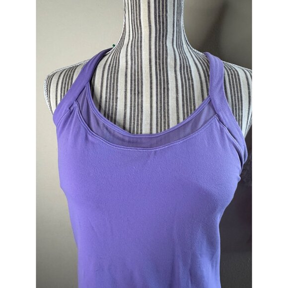 Lululemon Rally Your Heart Tank Top Enchanted Iris Dark Purple Womens Size 10 - Picture 3 of 6